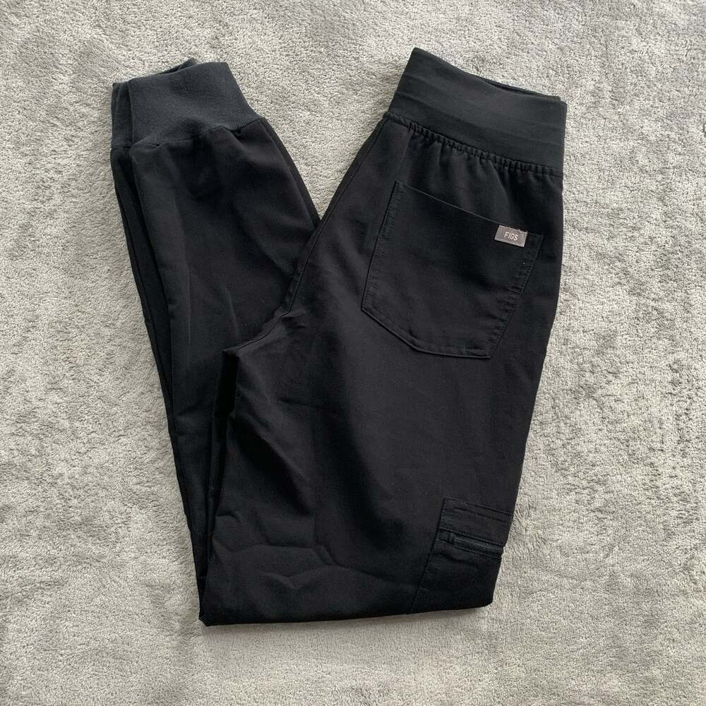 Figs Scrub Pants Womens XXS Zamora Jogger Workwear Black RN Nurse Medical